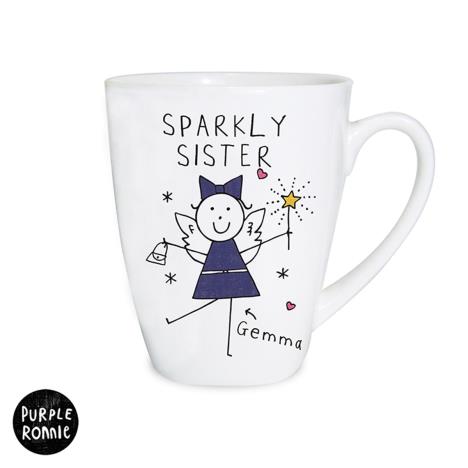 Personalised Purple Ronnie Fairy Latte Mug Extra Image 1